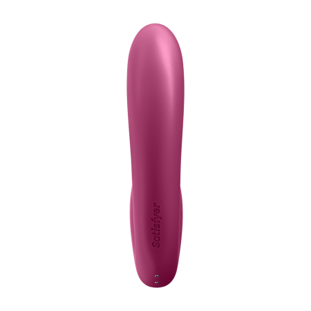2 en 1 Vibromasseur point G avec stimulateur clitoris connecté USB rouge Sunray Satisfyer - CC597807