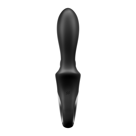 Vibromasseur rabbit noir USB, chauffant et connecté Heat Climax  Satisfyer - CC597791
