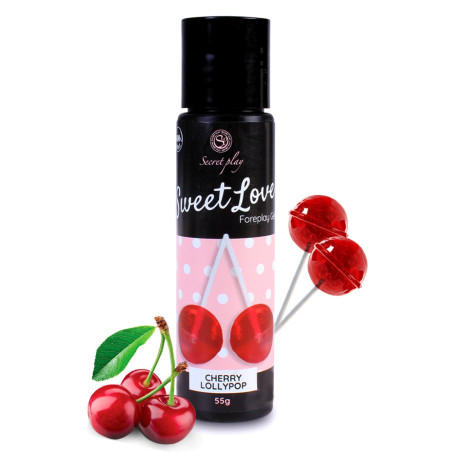 2 en 1 Gel de massage et lubrifiant cerise 100% comestible - SP6713