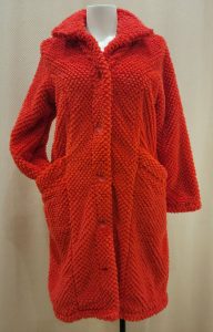 Lingerie de nuit Robe de chambre polaire orange à boutons - Mes petits Secrets Pontchâteau