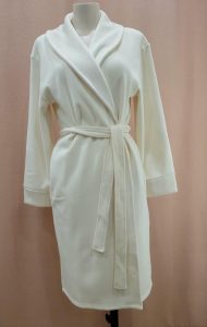 Lingerie de nuit Robe de chambre crème ceinture élégante - Mes petits Secrets Pontchâteau